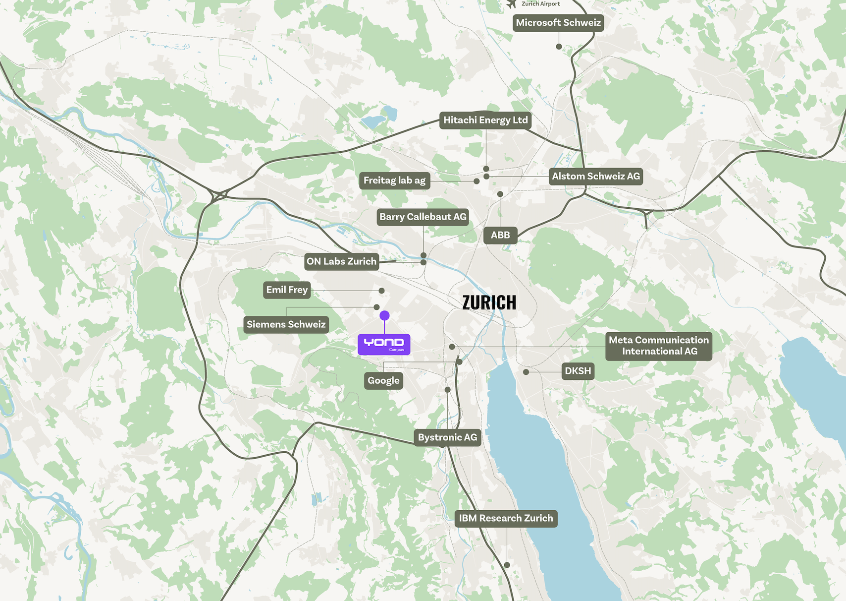 Zurich map