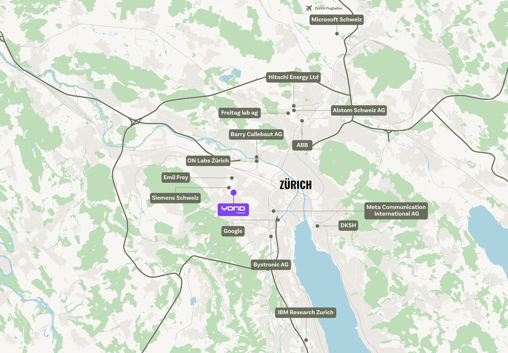 Zurich map